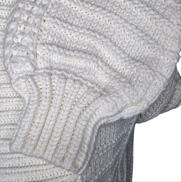 Express Women's Cream Knit Sweater/Cardigan Size XS - Picture 6 of 8